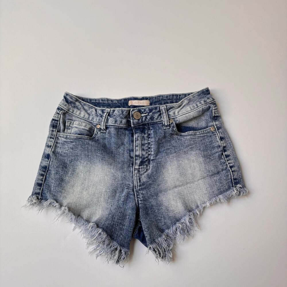 Altar'd State Cotton Light Wash High Waisted Denim Shorts Women's 25 XS